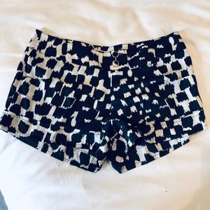 Arden B soft black white spots shorts 00